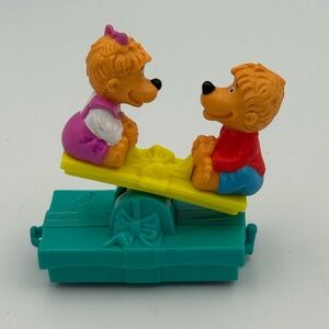 Vintage 1994 McDonald's Happy Meal Toy Berenstain Bears #6 Seesaw MOVES EUC